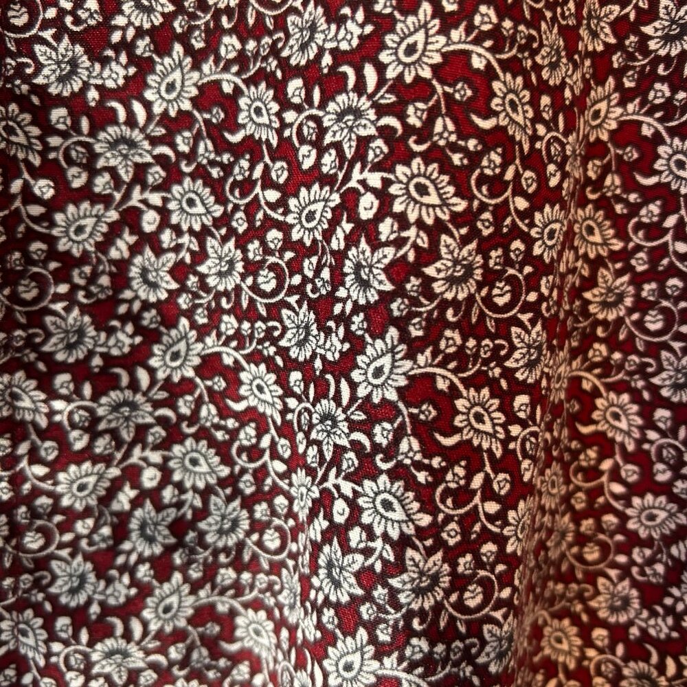 Silver Stone Collection Burgundy Floral Button-Down Men's Shirt - XXXL - Picture 3 of 5